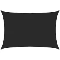 vidaXL Voile d'ombrage 160 g/m² Noir 2x2,5 m PEHD