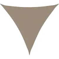 vidaXL Voile de parasol tissu oxford triangulaire 6x6x6 m taupe