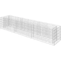 vidaXL vidaXL-Potager en gabion surélevé-270x50x50-cm-acier-galvanisé