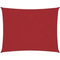 vidaXL Voile de parasol tissu oxford rectangulaire 2,5x3,5 m rouge