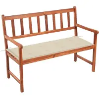 vidaXL Banc de jardin avec support 120 cm bois massif acacia