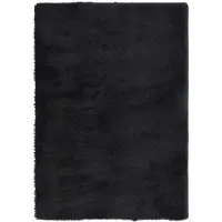 vidaXL Tapis shaggy à poils longs NAVARRA noir 120x170 cm polyester