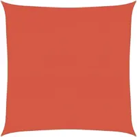 vidaXL Voile d'ombrage 160 g/m² Terre cuite 4x4 m PEHD
