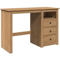 vidaXL Bureau Panama, 112X45X75 Cm, en pin massif Lumarko