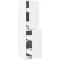 vidaXL Armoire d'apothicaire blanche 30 x 41 x 144,5 cm Bois d'ingénierie