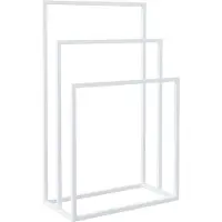 vidaXL Porte-serviettes sur pied Blanc 48x24x79 cm Fer