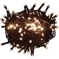 vidaXL Light cable mit 1000 LEDs mit 8 leichten Effekten IP44 100 m warm Weiß