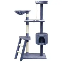 vidaXL Arbre à chat sisal 150 cm bleu foncé