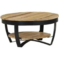 vidaXL Table basse en bois de manguier brut massif 65 x 32 cm