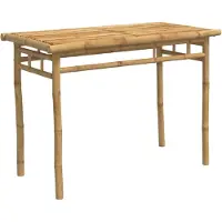 vidaXL Table de jardin 110x55x75 cm bambou