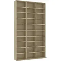 vidaXL Armoire à CD Chêne sonoma 102x16x177,5 cm Bois d'ingénierie