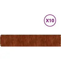 vidaXL -Gazonkanten 10 Teile 20x103 cm Flexibler Corten steel