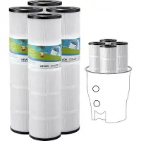Vevor Cartouche de Filtre de Piscine Lot de 4 x 9,8 m²