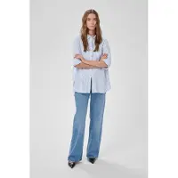 My Essential Wardrobe Chemisier bleu / blanc