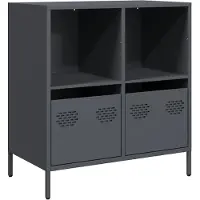 vidaXL Sideboard Anthracite 68x39x73,5 cm Acier laminé à froid