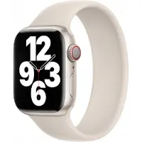 Apple Bracelet Boucle unique en Silicone Watch | 44/45/46/49 mm - Taille 9 - Starlight