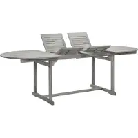 vidaXL Table de jardin (160-240)x100x75 cm en bois massif d'acacia