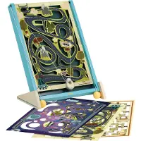 Vilac Jeu de labyrinthe - 35x44 cm - 3-in-1 - Bois - - UneTaille - Jeu