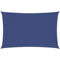 vidaXL Voile de parasol tissu oxford rectangulaire 4x7 m bleu
