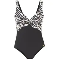 LASCANA Maillot de bain crème / noir / blanc
