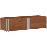 vidaXL Jardinière marron 150x50 cm bois massif de pin