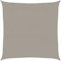 vidaXL Voile d'ombrage 160 g/m² carré gris clair 4x4 m PEHD