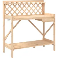 vidaXL Banc de rempotage avec treillis bois massif de sapin