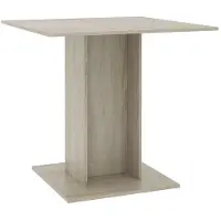 vidaXL Table de salle à manger Chêne Sonoma 80x80x75 cm Matériau dérivé du bois