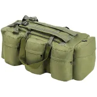 vidaXL Sac de sport style militaire 3-en-1 45 L Vert olive