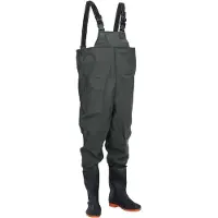 vidaXL Cuissardes avec bottes vert foncé taille 44
