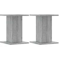 vidaXL Supports pour plantes 2 pcs sonoma gris bois d'ingénierie