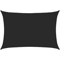 vidaXL Voile d'ombrage 160 g/m² Noir 3,5x5 m PEHD