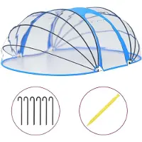 vidaXL Dôme de piscine ovale 530x410x210 cm