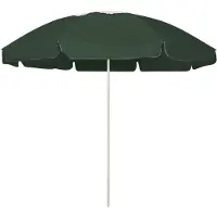 vidaXL Parasol de plage vert 240 cm