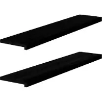 vidaXL Marches d'escalier 2 pcs. Marron foncé 120x25x2 cm Chêne massif