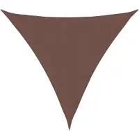vidaXL Voile de parasol tissu oxford triangulaire 3x3x3 m marron
