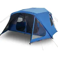 vidaXL Tente familiale 10 personnes bleue Quick Release étanche à l'eau