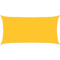 vidaXL Voile d'ombrage 160 g/m² Jaune 2,5x5 m PEHD