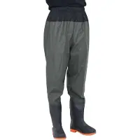 vidaXL Cuissardes avec bottes vert foncé taille 46