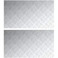vidaXL Escalier Marche à angle droit 2 pcs Argent 90 x 50 cm Aluminium