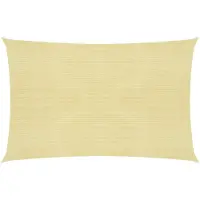 vidaXL Voile d'ombrage 160 g/m² Beige 3x4,5 m PEHD