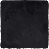 vidaXL Tapis shaggy à poils longs NAVARRA noir 160x160 cm polyester