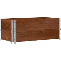 vidaXL Jardinière marron 100x50 cm bois massif de pin