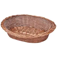 vidaXL Panier pour chien en osier naturel 50 cm