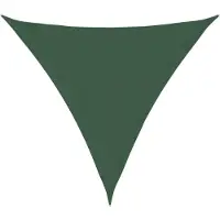 vidaXL Voile parasol tissu oxford triangulaire 3,6x3,6x3,6m vert foncé