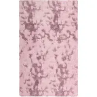vidaXL Tapis Shaggy à poils longs NAVARRA rose poudré 80x150 cm