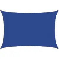 vidaXL Voile d'ombrage 160 g/m² rectangulaire bleu 3x5 m PEHD