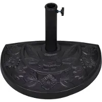 vidaXL Pied de parasol semi-circulaire Pied de parasol