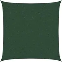 vidaXL Voile d'ombrage 160 g/m² Vert foncé 3,6x3,6 m PEHD