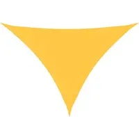 vidaXL Voile de parasol tissu oxford triangulaire 3x3x4,24 m jaune